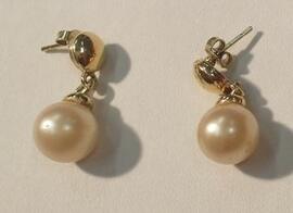 Ohrringe gold/Perlen