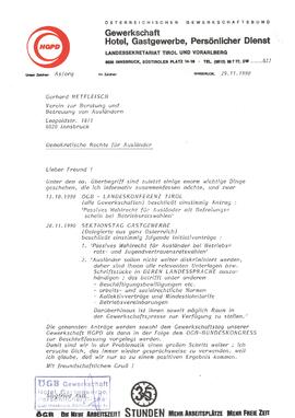 Mitteilung Österreichischer Gewerkschaftsbund - HGPD