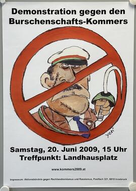 Demonstration gegen den Burschenschafts-Kommers 2009