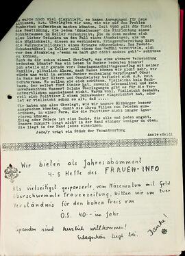 Frauen-Info BDF Tirol Nr. 4/1982